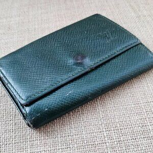 Louis Vuitton Keychain Keys Holder Green Leather Made France Sold As Is Damaged